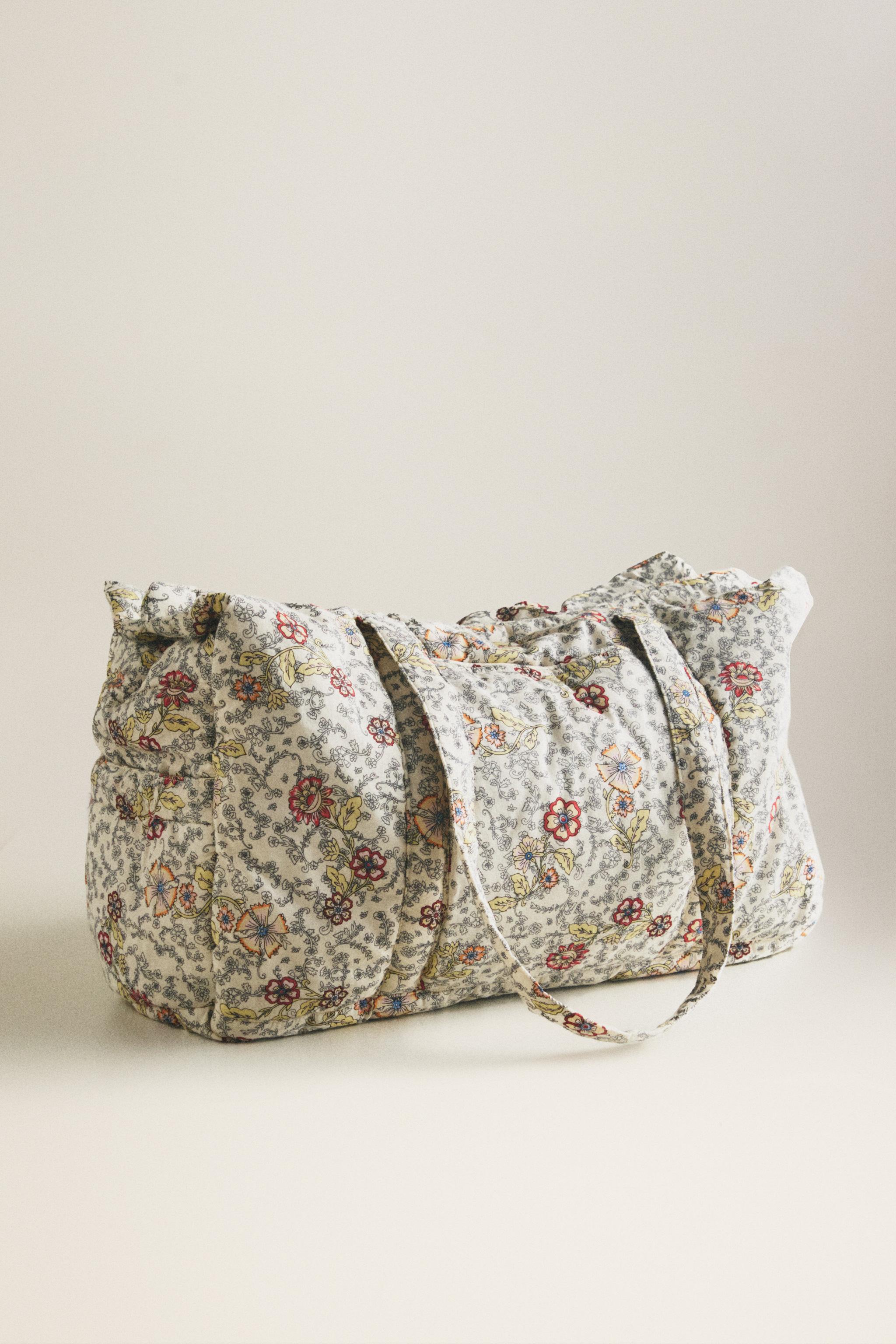 SAC À LANGER EN COTON À FLEURS